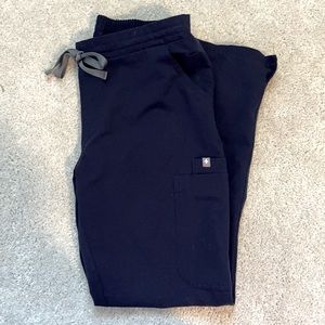 Figs Yola Skinny Scrub Pants Navy